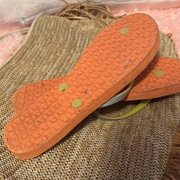 REEF Cushion Flip Flops sandals thongs women’s 9 glitter comfy flats fun sandal - Picture 6 of 6